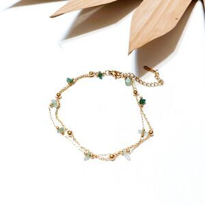 Crystal decor anklet S576